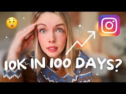 10K Instagram followers in 100 days? Let's see! 👀 (my 2025 Instagram growth strategies)