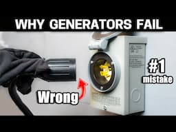 Homeowners are Destroying Generators Skipping 1 Step During a Power Outage