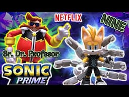 SONIC PRIME - Figuras de NINE TAILS vs Mister Doctor Eggman | Colección Jakks Pacific - TOY SHOTS