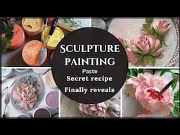 Diy Sculpture paste from Home| How To Make Sculpture Painting Paste| Diy Sculpture Art.