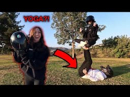 She MADE Me Do the Yoga Challenge!