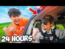 24 HOUR OVERNIGHT CHALLENGE in POLICE CAR