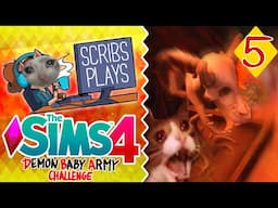 BETSY!!! || Scribs Plays: The Sims 4 (Demon Baby Army Challenge) EP5