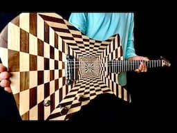 Optical Illusion Guitar Build- 3D Wood