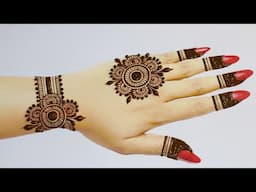 Very Beautiful Backhand mehndi design |New simple mehndi designs |mehandi design |mehandi ka design