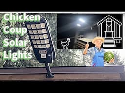 Chicken Coup Solar Lights Outdoor Waterproof Installation Instructional Tutorial - 320° Wide Angle