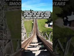 TREMORS features STEEL and WOOD track, the FUTURE of all wooden coasters?