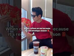 When coffees on me because it’s red envelope season 🧧 #funny #relatable #redenvelope #lunarnewyear