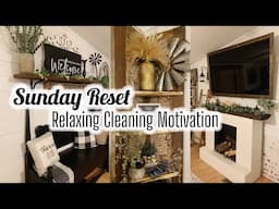 SUNDAY RESET  | mobile home CLEANING MOTIVATION | CLEANING + COOKING + GROCERY HAUL