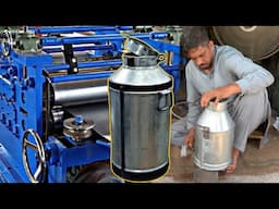 Galvanized Steel Metal Sheet Milk Cans Manufacturing Process