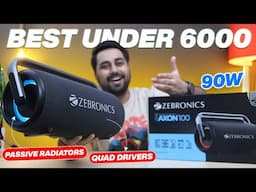 Most Powerful Bluetooth Speaker Under 6000 for Party (2025) ⚡ 90W ⚡ Zebronics Zeb Axon 100 Review 🔥