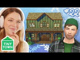 building a TINY FARMHOUSE in the sims 4 | Tiny Town Green #22