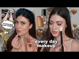 GRWM my every day makeup & gym fail storytime 😭