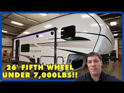 26' Fifth Wheel Under 7,000lbs! 2025 Keystone Cougar Sport 2100RK