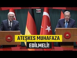 Cumhurbaşkanı Erdoğan Almanya Cumhurbaşkanı FrankWalter Steinmeier'le Görüştü!