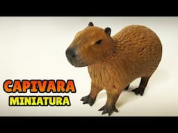 DIY: Como Fazer uma CAPIVARA Miniatura (Porcelana fria/Biscuit Tutorial)