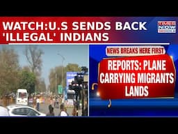 Plane Carrying 104 Illegal Indian Migrants Deported from U.S. Lands in India | Latest News