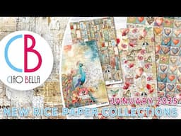 CiaoBellaPaper - NEW JANUARY COLLECTION - Rice Papers