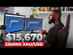 XAU/USD LIVE 🔴 INSANE 25-Minute $15,670 Momentum Trading Strategy | Presidential Election Trade