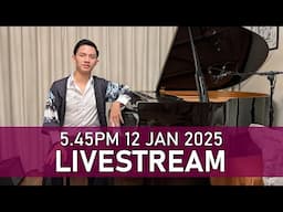 SUNDAY Piano Livestream 5.45PM New Year Jazz!