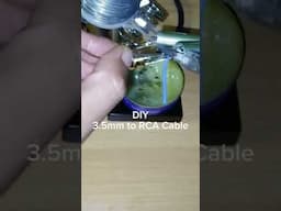 DIY: 3.5mm to rca cable wiring diagram #shorts #diy #audiocable