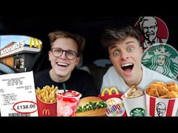 Letting The Person In Front Decide What We Eat For 24 Hours! @JoeTasker