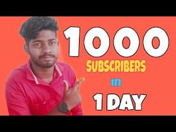 How to get 1000 subscribers & 4000 watchtime in 1day | Malayalam - KARTHYytube