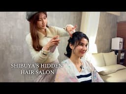 ASMR🌸Shibuya's Hidden Hairsalon in Tokyo(Close Up, Rain outside, Soft Spoken)