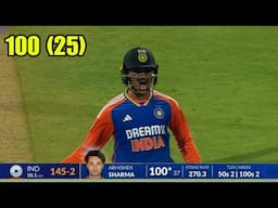 Abhishek Sharma CENTURY HIGHLIGHTS | Abhishek Sharma T20 century vs England | INDvsENG 5th T20