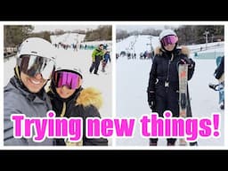 It's Not Too Late!  First Ski Lesson as an Adult & 18 Years Together!