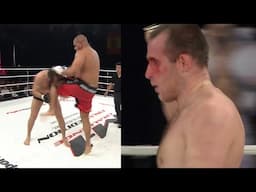 A BOA STRANGLED A GIANT! Oleynik LAY DOWN A HUGE KARATE KILLER! A bloody and brutal fight!