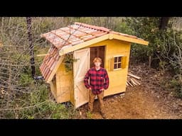 START TO FINISH - Building a Simple Cabin in Off Grid Bush (While I'm Building the Main Log Cabin)