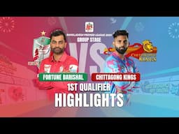 Fortune Barishal Takes on Chittagong Kings in EPIC BPL 2025 1st Qualifier Match Highlights