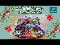 Vlogmas DAYS 13 AND 14 🐕🐶🐕‍🦺Puppies, new nails, dinky dino's, making my wreath and lots of wool 💐🪻🌳