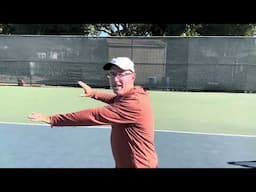 Tennis Forehand -open to closed by tracing the ball with the off hand