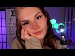 ASMR Eye Exam & Otoscope Ear Exam by Sleepiest Doctor Ever