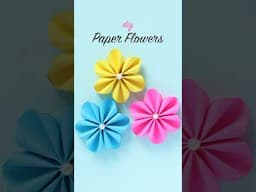 How to Make Tiny Paper Flowers in Seconds | Easy DIY Tutorial #papercrafts #paperflowers #diy