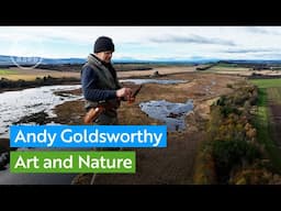 Behind the scenes of an amazing artwork as Andy Goldsworthy gathers materials at Loch of Kinnordy