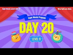 Sight Words 100 Level 6. Day.20 ( Full Movies ) 영어학습프로그램