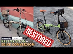 (ASMR Bike Restoration) DAHON SPEED D7 with SWYTCH E-Bike Conversion