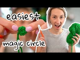 the EASIEST Magic Circle method - The BEST way to start amigurumi