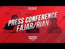 Press Conference Fajar/Rian - Indonesia Master 2025