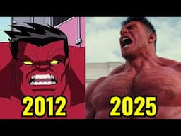 Evolucion De Red Hulk (Peliculas y Series de TV) 2012-2025