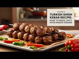 AI Gives a Turkish Shish Kofte Recipe: How to Make Juicy and Delicious Meatballs Kebabs in the Oven