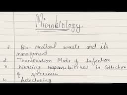 Microbiology:- Important Questions