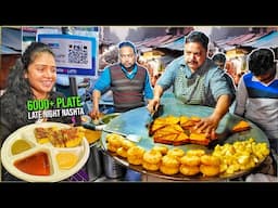 Delhi's Best Late Night Nashta | Delhi Street Food | 5D Pakore Aloo Chaat, Punjabi Paniyaram Uttapam