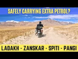 10 Safety Tips for Carrying Extra Petrol & Luggage on bike trip to Ladakh - Spiti - Zanskar Valley