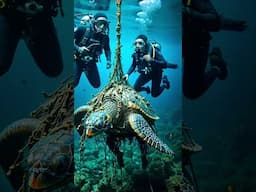 The Sea Turtle's Rescue  #shortsvideo #rescueanimals