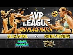 Cheng/Hughes vs Klineman/Ross | New York Nitro vs. Miami Mayhem AVP League 3rd Place Match