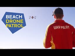 Drone patrol on the beach with the first drone degree student